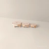 Three-piece set of wooden exhibition stand decoration and wooden handicraft ornaments details Picture